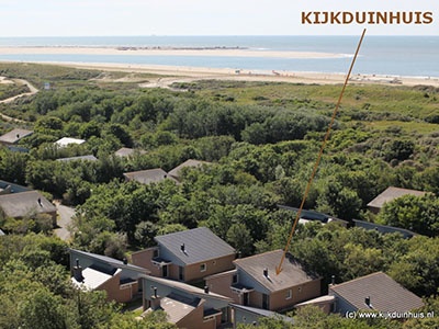 Kijkduinhuis (nr. 188) vlakbij strand en zee; nr. 139 is zelfs nog dichterbij!